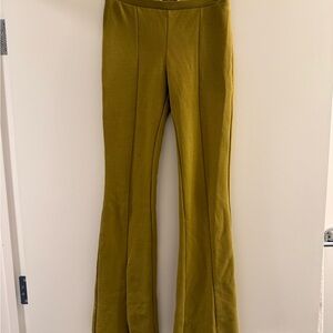 WORN ONCE! Zara Olive Green Flared Pants
